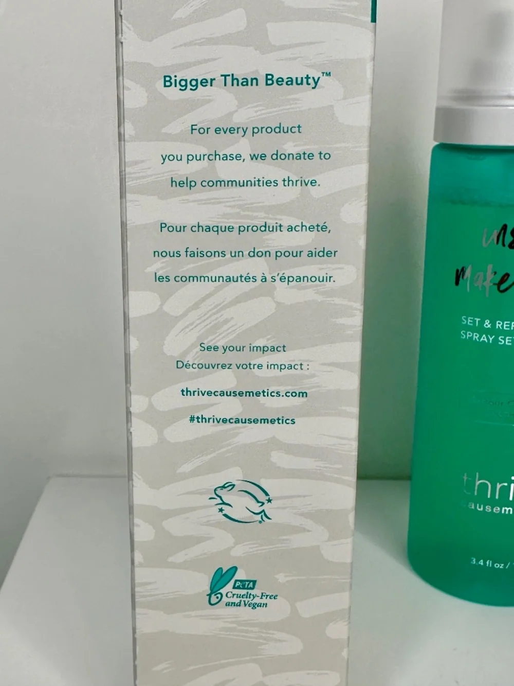 thrive Instant Makeup Fix Set & Refresh Spray NIB